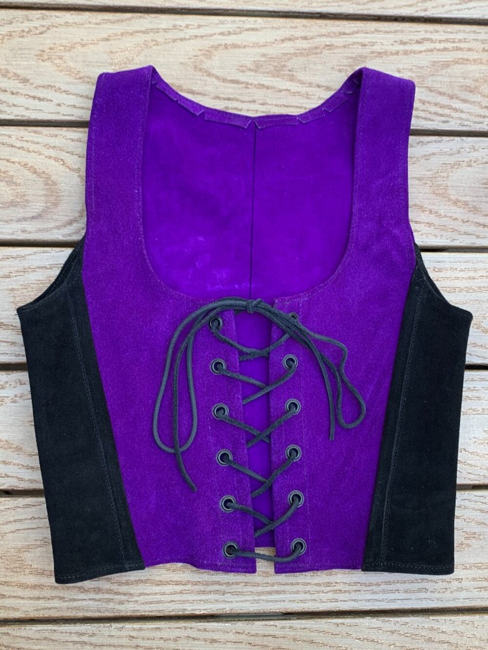 Renaissance Suede Ren Faire Medieval Bodice
